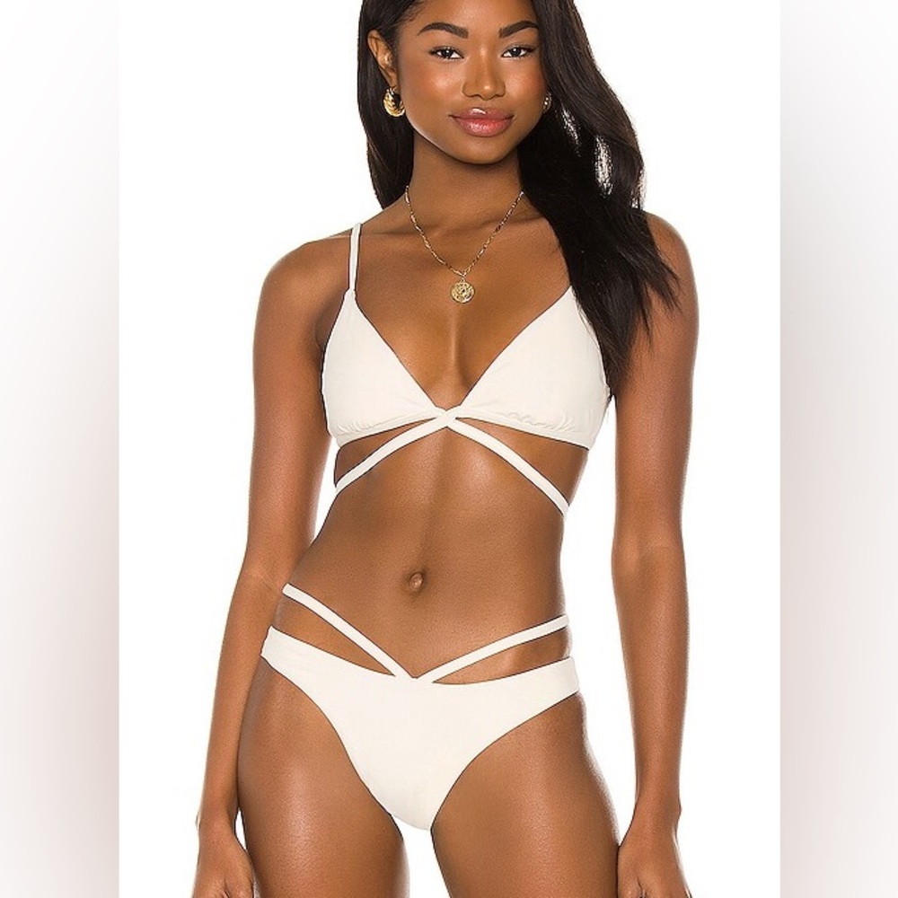 SIMKHAI Signature Harlen Bikini Top and Bottoms
